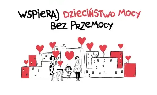 Plakat ogólnopolskiej kampanii Dzieciństwo bez Przemocy 2026